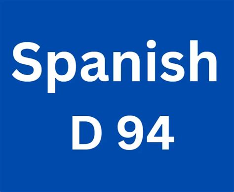 spanish d94|Spanish D 94